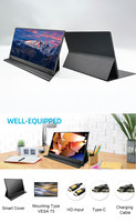 Monitor Portátil de 15.6 Pulgadas, 1080P, LCD, para Juegos, FHD, IPS, USB-C, HD, LED, para Laptop, Teléfono, Switch, PS5