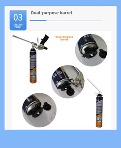Schiuma Rigida in Poliuretano Espanso ad Alta Densità, Monocomponente, Bianco Latte, per Isolamento Termico in Falegnameria e Imballaggio - Product Image 6
