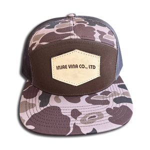 Chapeau réglable pour homme 7 panneaux Gorras pour adulte 168 casquettes Snapback casquettes de camionneur en maille de chasse camouflage personnalisées casquettes Snapback - Product Image 3