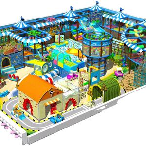 Ensemble d'aire de jeux intérieure Thème marin Théâtre d'intérieur en bois Tapis d'intérieur pour enfants Aire de jeux - Product Image 1