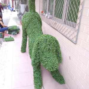 Sculpture d'animal de simulation de haute qualité, décoration, chien artificiel, <span class=keywords><strong>plantes</strong></span> artificielles de grande taille pour l'extérieur, sculpture en herbe artificielle - Product Image 6