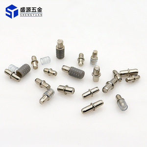 Shengyuan Central Axis Shelf Nails 5mm 6mm Nickel Plated Iron Bookshelf Wardrobe Cabinet Supports - Product Image 1