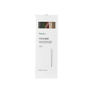 FaSoLa Alloy Chopsticks 5 Pairs Antibacterial Family Use - Product Image 3