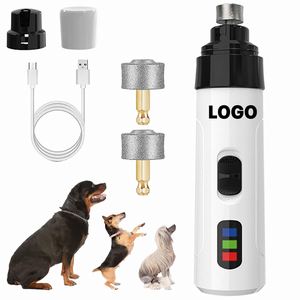 Amoladora de Uñas Recargable para Mascotas con Logotipo Personalizado, Entrega Rápida, Herramientas de Cuidado de Uñas para Perros, Diseño Silencioso - Product Image 1