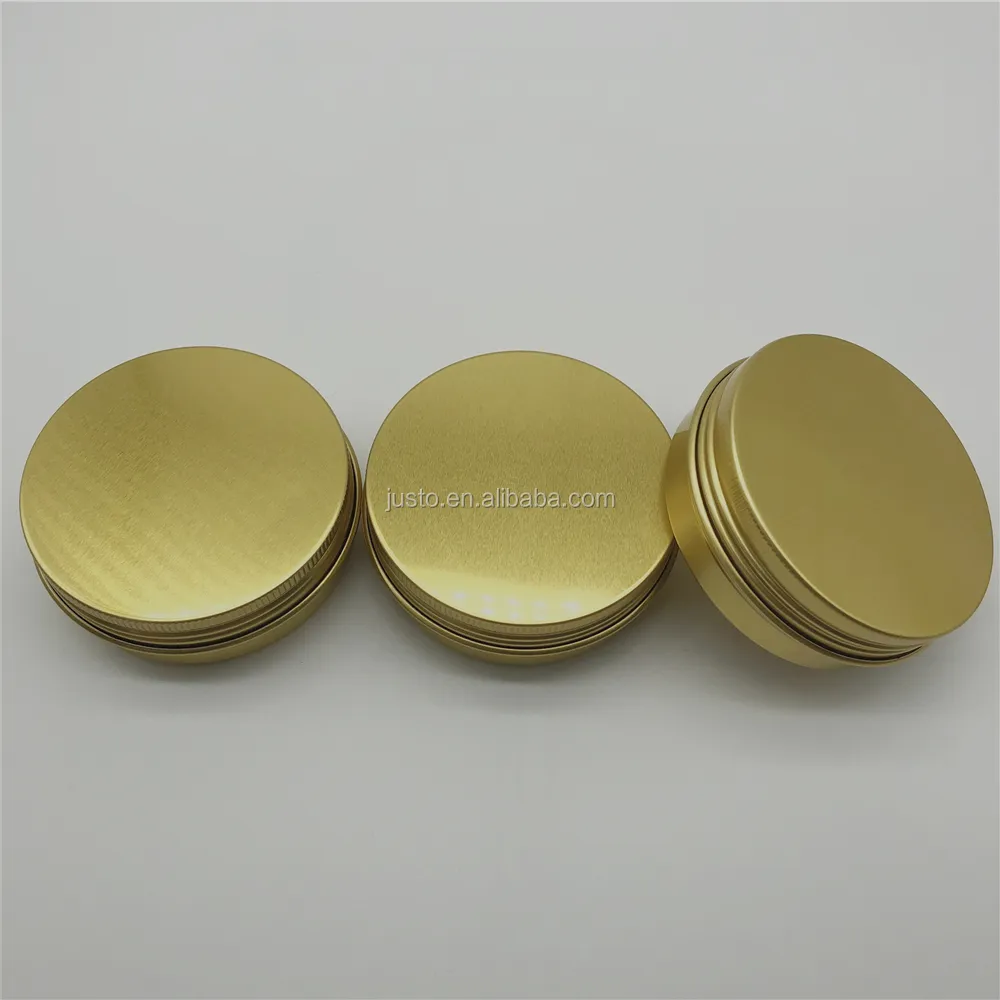 2OZ Customized顧客購入アルミ缶包装化粧品混乱錫60ミリリットルGold瓶