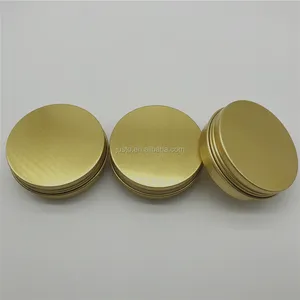 2OZ Disesuaikan Oleh Pelanggan Membeli Kaleng Aluminium Kemasan Kosmetik Mess Tin 60Ml Botol Emas