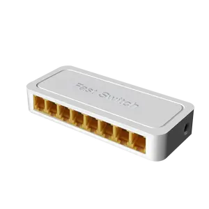 Mini 8 Port 10/100M Ethernet Switch Unmanaged switch IP178G Chipset with Plastic Shell for Desktop