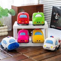 En gros, mini jouets en peluche pour enfants, véhicules de dessin animé (voiture, camion de police, camion de pompiers, ambulance), doux, pour machine à griffes