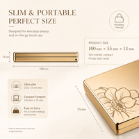 Poudre compacte pressée de luxe OEM, étiquette privée, ultra-fine, maquillage pour le visage métallique