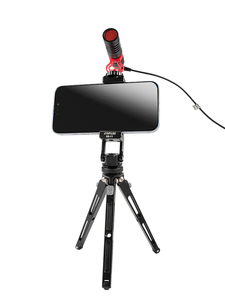 Phổ nhôm điện thoại kẹp với Giày lạnh 360 ° xoay kim loại điện thoại thông minh núi cho live streaming vlog chụp ảnh tự sướng - Product Image 6