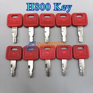 2/6/10 pièces Clés de contact H800 pour excavatrice JDR, bulldozer Case, <span class=keywords><strong>Fiat</strong></span>, <span class=keywords><strong>Hitachi</strong></span>, New Holland AT194969 AT147803 - Product Image 2