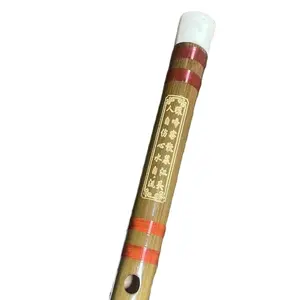 Pabrik grosir instrumen angin Cina Dizi instrumen musik suling bambu buatan tangan C D E F G kunci seruling murah