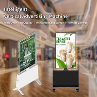 Kiosque d'affichage numérique interactif Wi-Fi de 55 pouces pour intérieur, lecteur publicitaire sur pied pour métro, totem LCD tactile