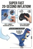 Jouets Dinosaures RC Intelligents et Réalistes, Rechargeables, Gonflables, avec Sons et Télécommande, Vente en Gros EPT