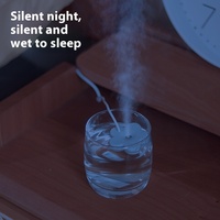 Mini humidificateur USB étanche IPX7, petite fleur, réapprovisionnement de tasse d'eau de bureau portable pour la maison et le salon
