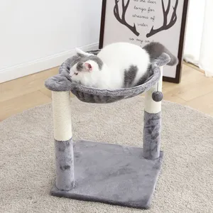 Petstar Grosir Mewah Rumah Kucing Aktivitas Menggaruk Kucing Kecil Pohon Post dengan Mainan