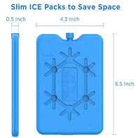 Vente chaude HDPE Réutilisable Gel Congélateur Glace Mini Grand Bloc De Glace Boîte Glacière Boîte À Lunch Glace Brice Pour Le Stockage Des Aliments