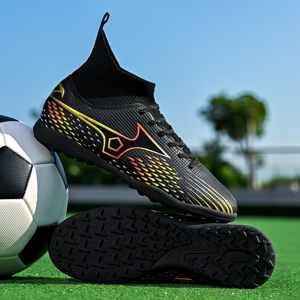 Sepatu Sepak Bola TF High Top Desainer Berkualitas Tinggi, Laris Manis, Sepatu Latihan Sepak Bola Lapangan Rumput Sintetis, Daya Cengkeram Tinggi