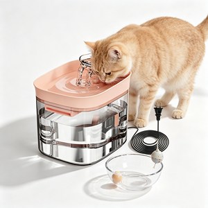 Modern Indoor Pet Water Dispenser Removable Filter Ultra Silent <b>Cat</b> Dog Water Fountain - Product Image 1
