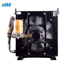 Efficient independent cycle series hydraulic oil heat exchanger 300L oil cooler with pump