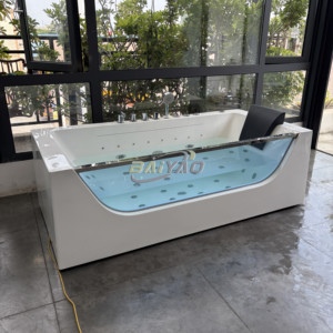<span class=keywords><strong>Baignoire</strong></span> <span class=keywords><strong>de</strong></span> massage rectangulaire <span class=keywords><strong>de</strong></span> luxe pour une personne avec installation <span class=keywords><strong>de</strong></span> tablier d'égouttage pour spa à domicile <span class=keywords><strong>ou</strong></span> hôtel <span class=keywords><strong>de</strong></span> qualité supérieure - Product Image 1