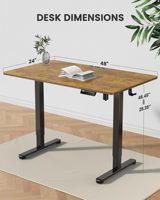 Muebles de oficina de un solo motor, escritorio de pie para sentarse, mesa de ordenador, marco de escritorio de pie eléctrico ajustable en altura de oficina inteligente