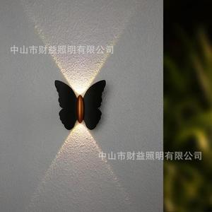 Butterfly Wall Lamp 2x5W Warm Light Waterproof <b>Outdoor</b> Garden Villa Balcony <b>Lighting</b> - Product Image 2