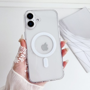 <span class=keywords><strong>Funda</strong></span> de teléfono acrílica magnética empaquetada al por menor para <span class=keywords><strong>iPhone</strong></span> 17 Air 16E 16 15 14 13 11 Pro Max Plus <span class=keywords><strong>SE</strong></span>, <span class=keywords><strong>funda</strong></span> trasera transparente - Product Image 3