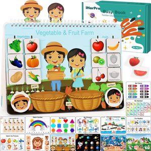 Libro de Actividades para Niños Pequeños, Juguetes Montessori para Niños de 3, 4, 5 y <span class=keywords><strong>6</strong></span> <span class=keywords><strong>Años</strong></span>, Juguetes Educativos Sensoriales para Autismo - Product Image 1