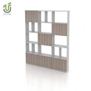 IULTRA Moderne Double Face Bibliothèque Diviseur Mural Grand Autoportant Bureau École Cloison Étagère Haute Bibliothèque Bibliothèque - Product Image 5