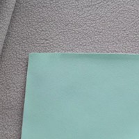 Tissu Softshell en polyester de bonne qualité, tissu polaire collé TPU extensible à 4 voies pour veste d'extérieur
