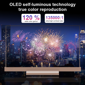 55 inch OLED màn hình trong suốt Máy tính để bàn kỹ thuật số biển màn hình cảm ứng màn hình hiển thị không khung thông minh TV - Product Image 2
