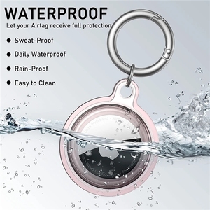 Funda protectora transparente para <span class=keywords><strong>Airtag</strong></span>, funda protectora para llavero, funda impermeable para <span class=keywords><strong>Airtag</strong></span> con logotipo impreso, paquete de 4 - Product Image 5