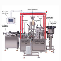 Machine de scellage de remplissage automatique de poudre de flacon d'injection Machine de sertissage de capsulage de remplissage de bouteilles d'ampoules