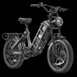 Vélo électrique Eahora Juliet 20 pouces pour adultes, vélo de ville et de montagne, 1000W 1200W 60Ah, longue autonomie, pneus larges, cadre en acier, hybride - Product Image 1