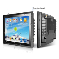Computadora Integrada en Stock, Pantalla Táctil Capacitiva para Exteriores de 10.1"-21.5", Legible Bajo la Luz Solar, 1500 Nits, LCD de Marco Abierto, Panel Industrial