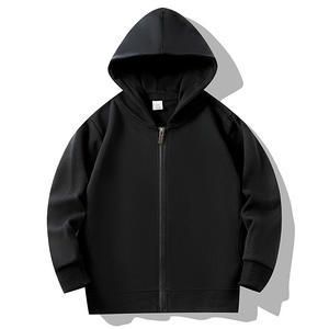 Primavera e autunno felpa con cappuccio con cerniera a spirale pelosa per ragazzi e ragazze felpa con cappuccio con cappuccio personalizzata - Product Image 5