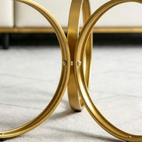 Table basse en verre trempé de style minimaliste italien, table d'appoint ronde pour salon, usage domestique
