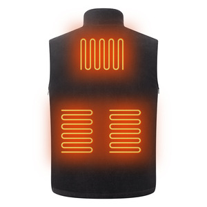 Stock Men's Windproof Casual Thermal <strong>USB</strong> Waistcoat 5 Areas Adjustable Temperature <strong>Heated</strong> Vest Zipper Closure Winter <strong>Gilet</strong> - Product Image 5