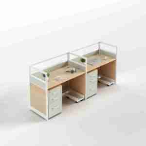 Escritorio de Oficina Moderno de Aglomerado para Personal, Configuraciones Simples de Múltiples Asientos, Estaciones de Trabajo - Product Image 5