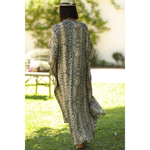 Nieuwe Stijl Serpentine Jurk <span class=keywords><strong>Dubai</strong></span> <span class=keywords><strong>Kaftan</strong></span> Print Zwemmen Cover Up Vrouwen - Product Image 6