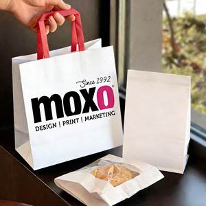 Wholesale Custom Printed Luxury Gift Craft Shopping <b>A3</b> A4 A5 Size Black White Brown Kraft Paper Bag With Your Own Logo - Product Image 1