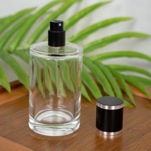 ขวดน้ำหอมแก้วทรงกระบอกขนาด 30 50 100 มล. แบบคอจีบ พกพาสะดวก พร้อมหัวฉีดสเปรย์แบบกด สำหรับบรรจุเครื่องสำอางหรือน้ำหอม - Product Image 3
