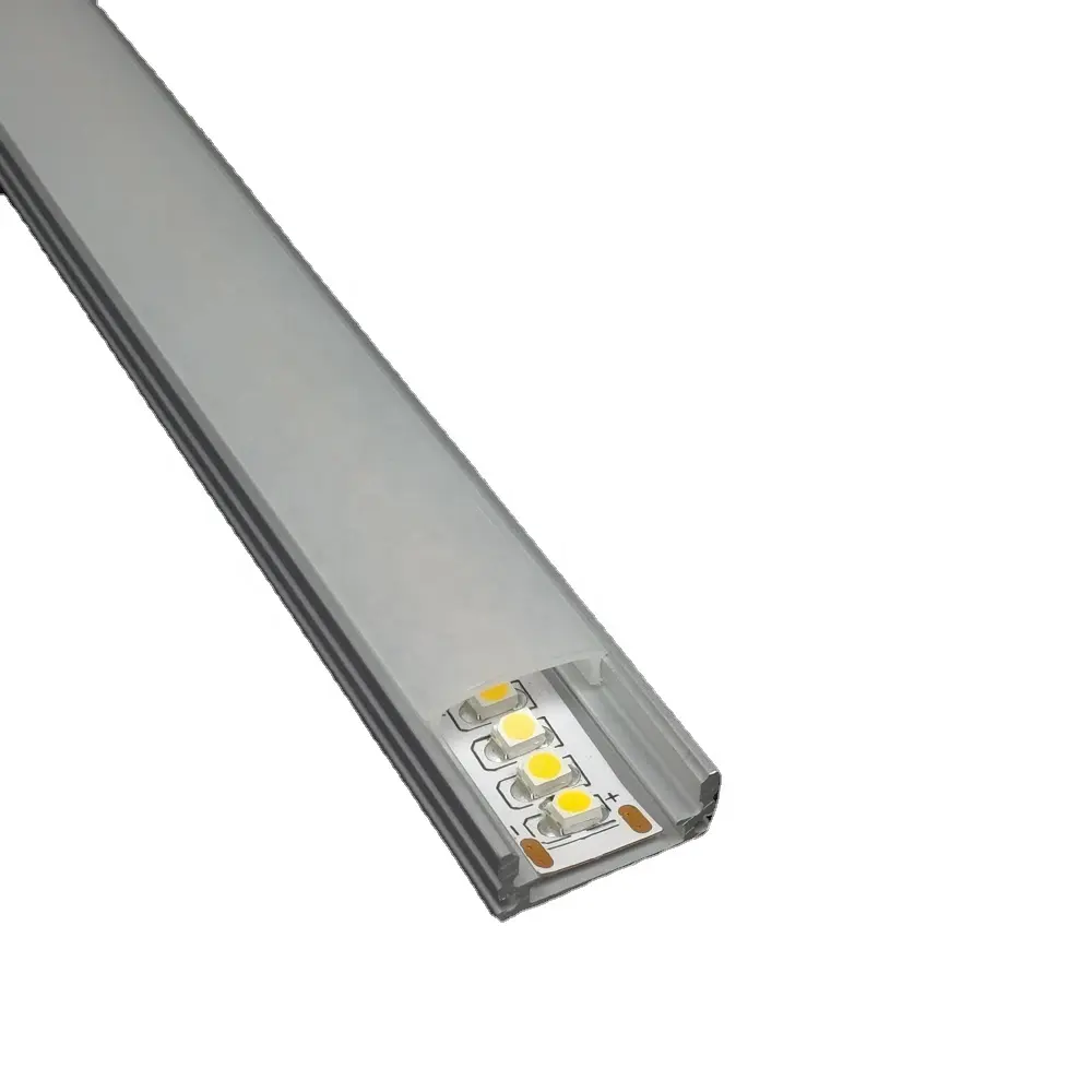 Canal LED d'extrusion Ultra-fin, 5 m, 17x7mm, en aluminium, pour ruban