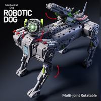 Robot Perro Mecánico Armado 89141, Plástico ABS, Escala 1:8, Bloques de Construcción Modernos Compatibles, Modelo de Juguete Educativo para Edades de 8 a 13 Años