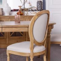 Chaise de salle à manger en bois rembourrée moderne personnalisée en bois de caoutchouc et rotin à dossier haut pour intérieur de restaurant