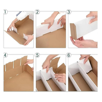 Boîte de rangement pour cartes à collectionner, boîte pliable en carton ondulé blanc, organisateur de cartes, emballage pour cartes de jeu TCG, fabricant en gros