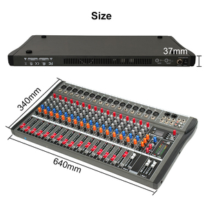 Mezcladora Profesional INSIGAI <span class=keywords><strong>de</strong></span> 16 Canales con Potencia Incorporada Consola <span class=keywords><strong>de</strong></span> Audio con Controlador <span class=keywords><strong>USB</strong></span> para Sonido en Vivo - Product Image 4