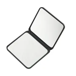 Fashion Make up Mirror Custom Logo Square Pocket Mirror for Women Plastic Foldable Travel Vanity Makeup Mirror