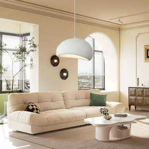 Lampes en résine époxy moderne Oval Bean <span class=keywords><strong>Béton</strong></span> Gris Résine Éclairage wabi sabi lustres - Product Image 3